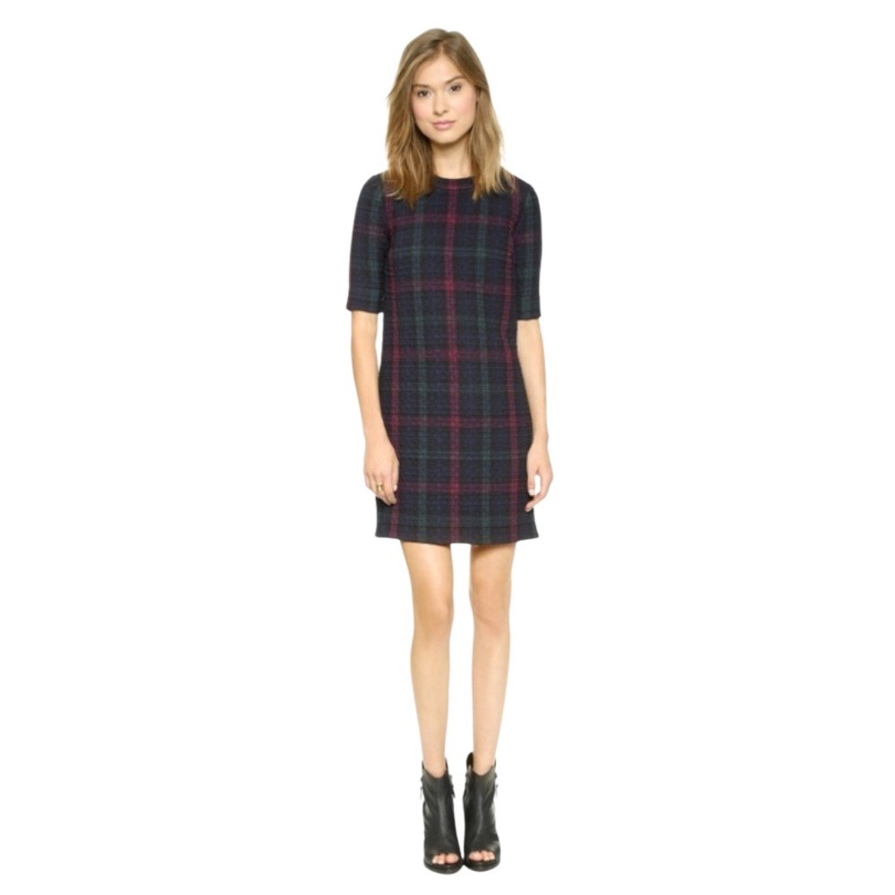 Preppy Elizabeth and James Clairemont Plaid Shift Dress